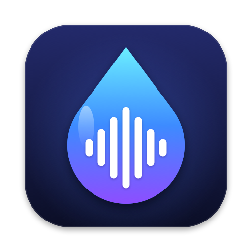Siphon's icon: a blue drop with a waveform inside